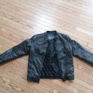 BRAND NEW mens vegan leather jacket